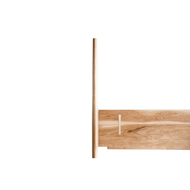 Dansk Solid Wood Bed, King, White Oak