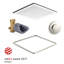 Kohler Real Rain Overhead Panel Bundle 2.5 Gpm Rain Shower Head-1256708612