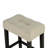 47" Counter Height Dining Set with 2 Upholstered Stools, Modern Farmhouse Kitchen Breakfast Nook Table for Small Spaces
