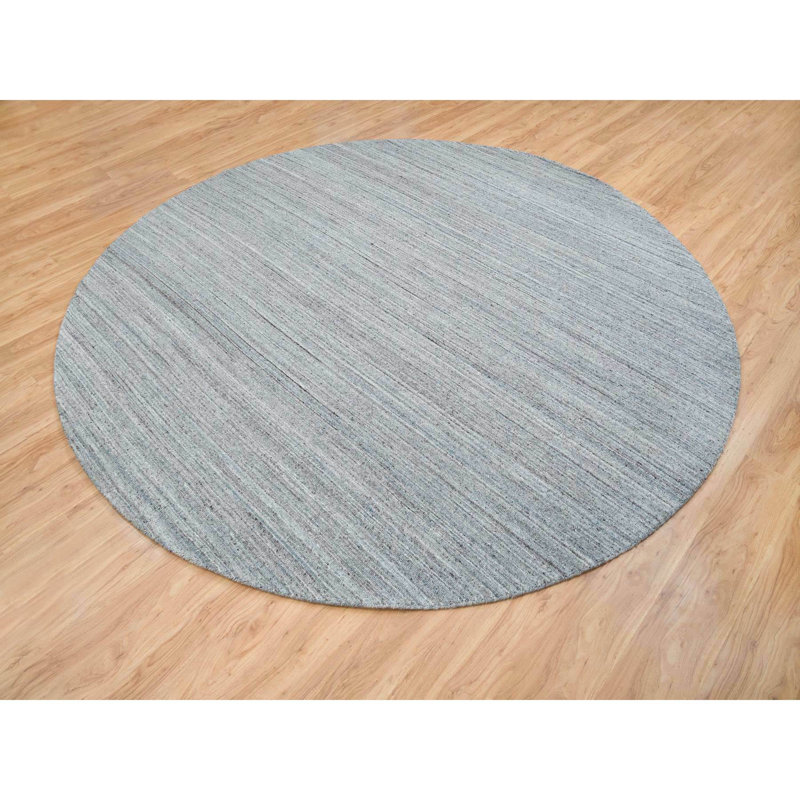 Tapis oriental moderne en laine grise tissé à la main 10 pi 1 po x 10 pi 1 po 5E000CC401DC414B9DA3FF72FC14139E