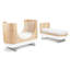 Lit de bébé convertible 2-en-1 Pod avec ensemble de conversion pour lit junior