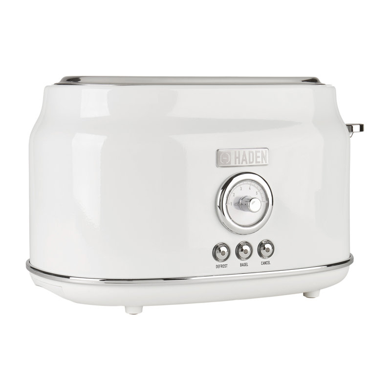 HADEN Dorset 2-Slice Wide-Slot Toaster, Ivory