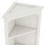 Grande armoire d'angle avec portes pour le salon, la salle de bain, la salle à manger ou la cuisine, blanc-667913113