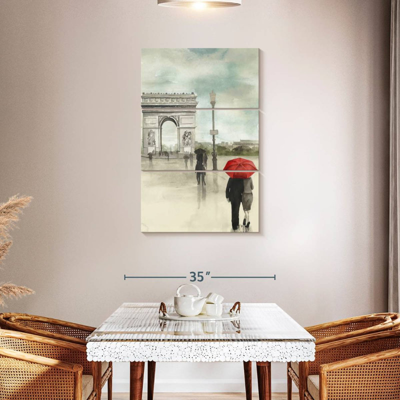 Rainy Day Lovers II, H 45 po x l 28 po