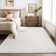 White Washable Shag Area Rugs Non-Slip Fluffy Shag Plush Fuzzy Shaggy Rug for Living Room, Bedroom, Home Decor