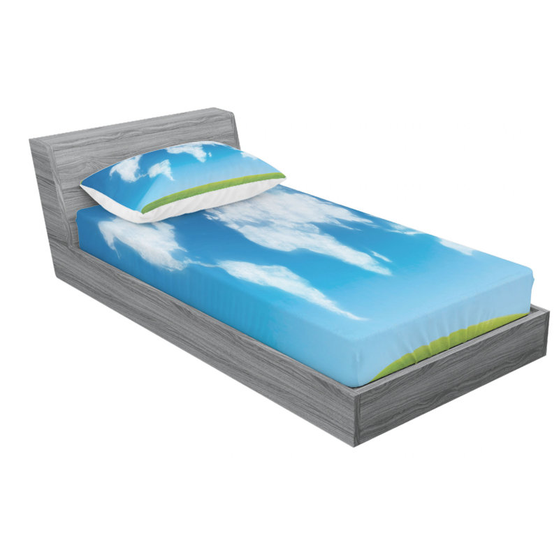 Microfiber Sheet Set, Twin Sheet Set with Fitted Sheet