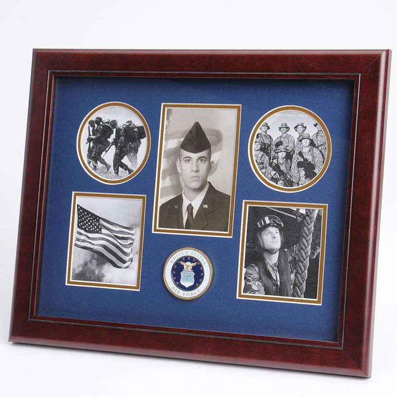 Cadre 5 photos à collage médaillon Shawna, U.S. Air Force