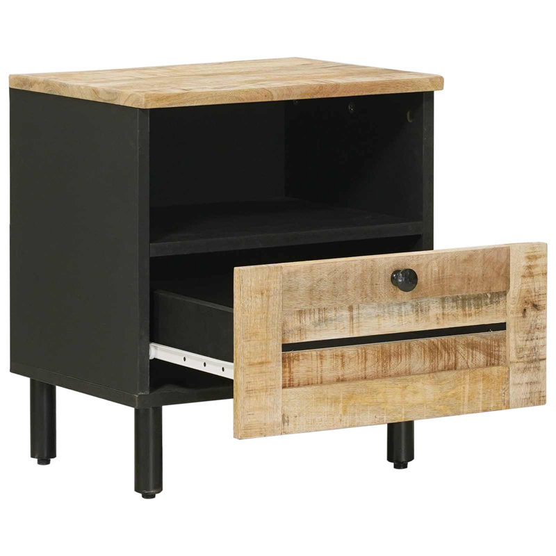 40cm W Solid Wood Bedside Table