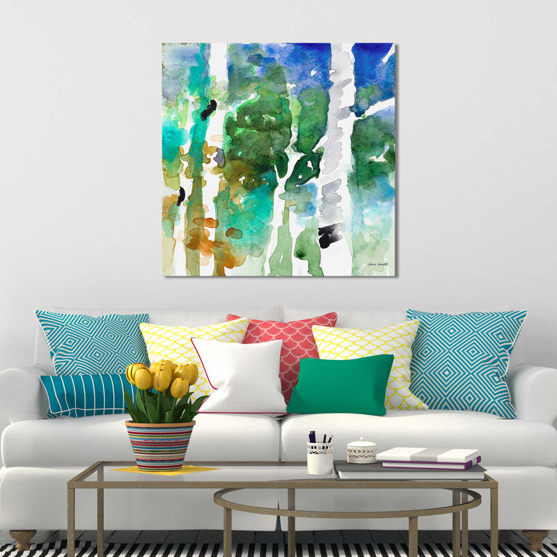 «Up to The NorTrand Skies II», reproduction de peinture à l'aquarelle, H 18 po x l 18 po x P 1 po, Toile tendue
