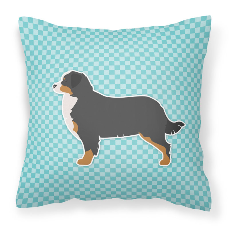 Coussin décoratif intérieur/extérieur bouvier bernois mountain, Bleu, H 18 po x l 18 po x P 3 po