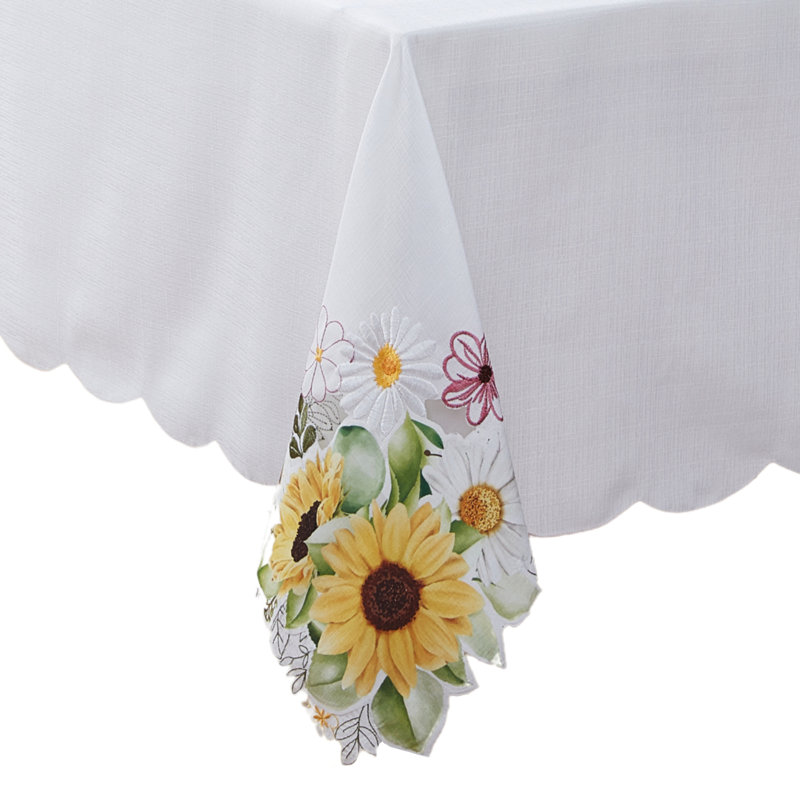 Nappe Odriscoll Sunflower and Daisies, L 84 po x l 60 po