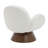 Swivel Armchair With Solid Wood Base-121450836