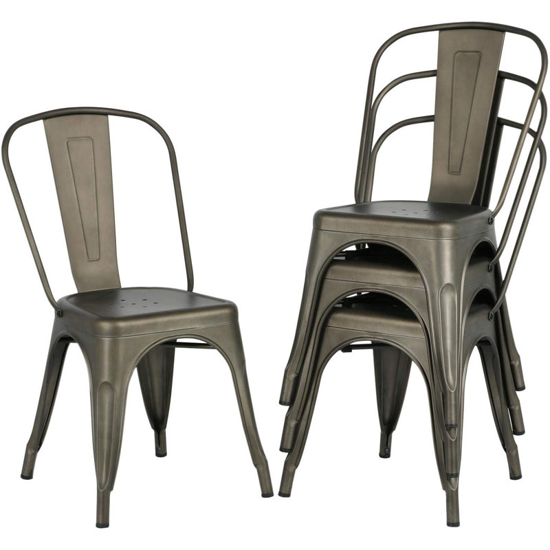 Chaise Hironari gris acier