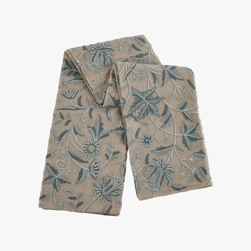 Azure Bloom Throw