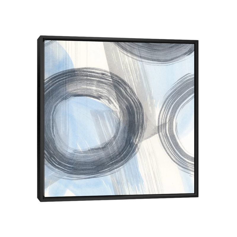 « torsions et tours », reproduction sur toile, H 18 po x l 18 po x P 1,5 po, Toile avec cadre noir