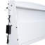 Lit plateforme double blanc avec tablettes de rangement et tête de lit à DEL, lit gigogne simple, 3 tiroirs en bois massif et structure pour un rangement à long terme, construction robuste et pratique