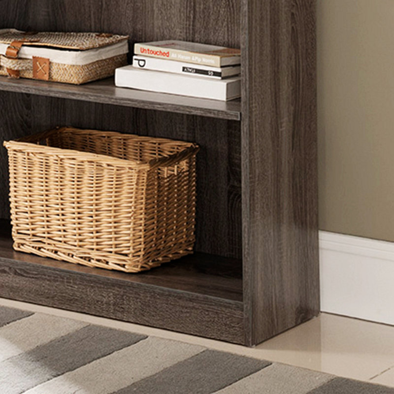 Gordillo Bookcase, Gray, (5 Shelves) 70.75" H x 31.25" W x 11.5" D