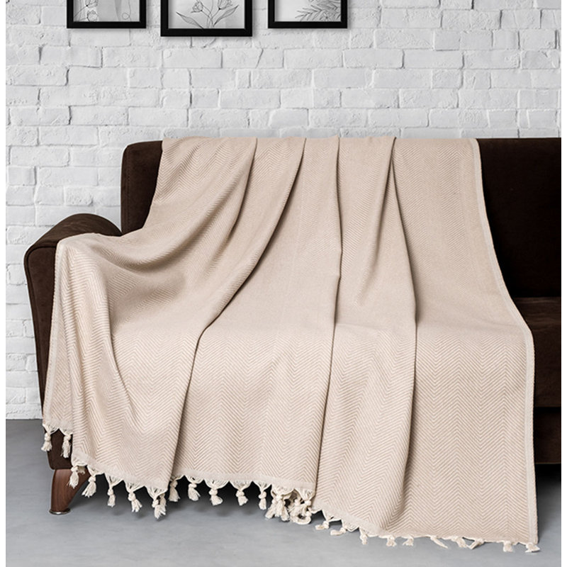 Housse de canapé beige, 67 x 118, 85% coton / 15% polyester | Lavable en machine à 30-40 ° C | 274 g / m², tissu doux et durable | Protège les meubles, design élégant pour le salon et la décoration intérieure