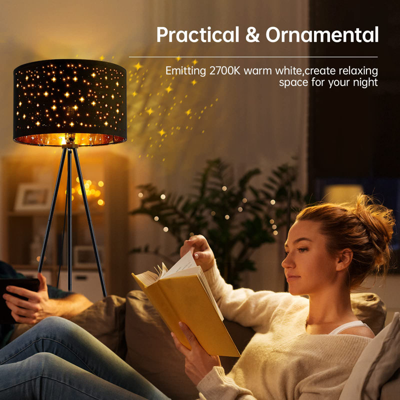 Lampe sur pied traditionnelle 59,02 po Hughy