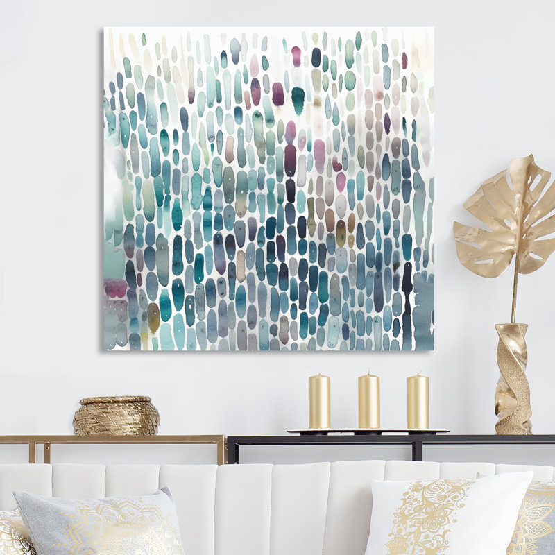 «Exploration des profondeurs de la fludité verte IV», reproduction sur toile, H 16 po x l 16 po x P 1 po, Toile tendue
