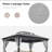 LAUSAINT HOME Outdoor Patio Gazebo 10'x13'-101335342