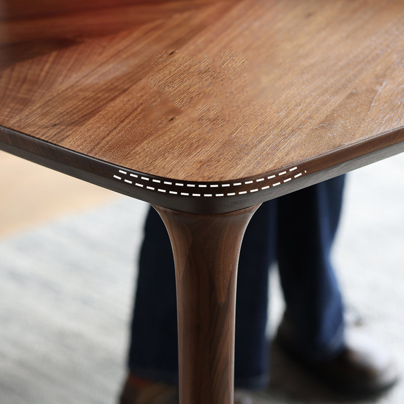 Table de salle à manger rectangulaire Vintage, H 29,52 po x L 55,11 po x l 27,55 po 