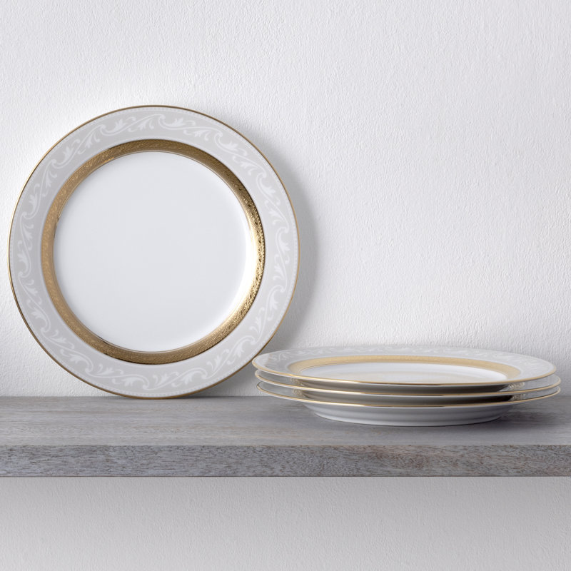 Noritake Crestwood Accent Plates, 9", Gold