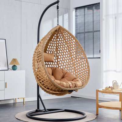 Fauteuil à œufs moderne en rotin en métal Comfort Comfort