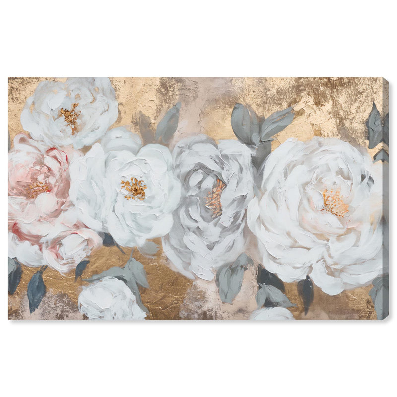 Art, art floral sur toile, H 16 po x l 24 po, Toile tendue