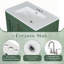 Élégant meuble-lavabo à double cuve avec lavabos en céramique, portes à fermeture douce et grand espace de rangement pour les salles de bain modernes.-364651628