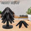 Sous-plats en bois pour plats chauds, ensemble de sous-pieds en forme d'arbre, 4 sous-pieds en bois + 1 support, sous-verres de cuisine pliables naturels, conception d'arbre de Noël empilable, pour casseroles, marmite, bol, théière, support à fondue