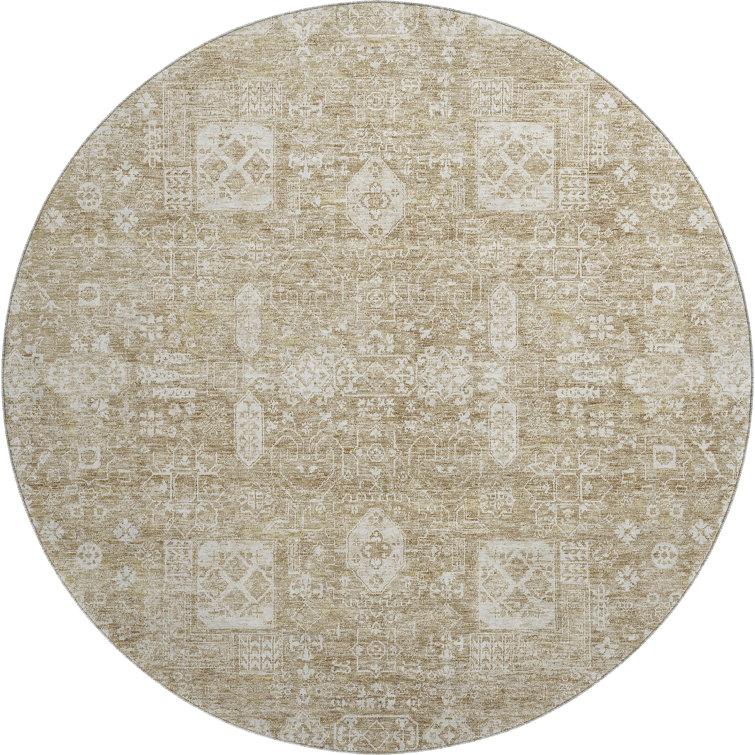 Premium Machine Washable Cerrito Beige Rug