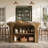 55" Stationary Kitchen Island