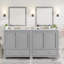 Ensemble de meuble-lavabo 60 po avec lavabos doubles (séparés), lavabos doubles en céramique-432440874-432440887