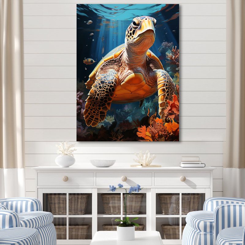 Fantasy Reef, reproduction d'art sur toile, Toile tendue, H 20 po x l 12 po