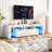 Peiqi TV Stand for TVs up to 70" with Remote Control LED Lights, Modern Media Console, Entertainment Center, 20 Colors LED TV Stand-1702579901-1668029275