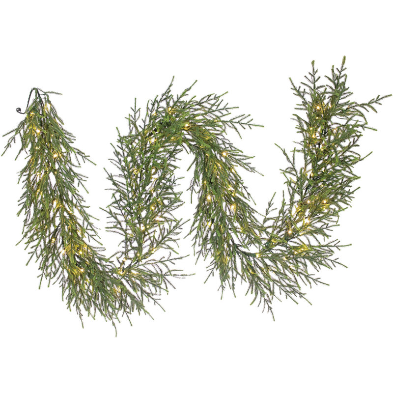 Guirlande de Noël 108 "pré-éclairée, Vert