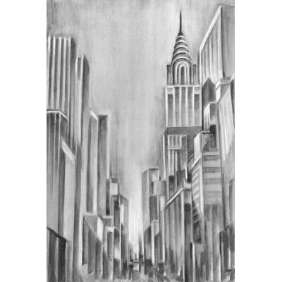 " Art Deco Cityscape I " by Ethan Harper