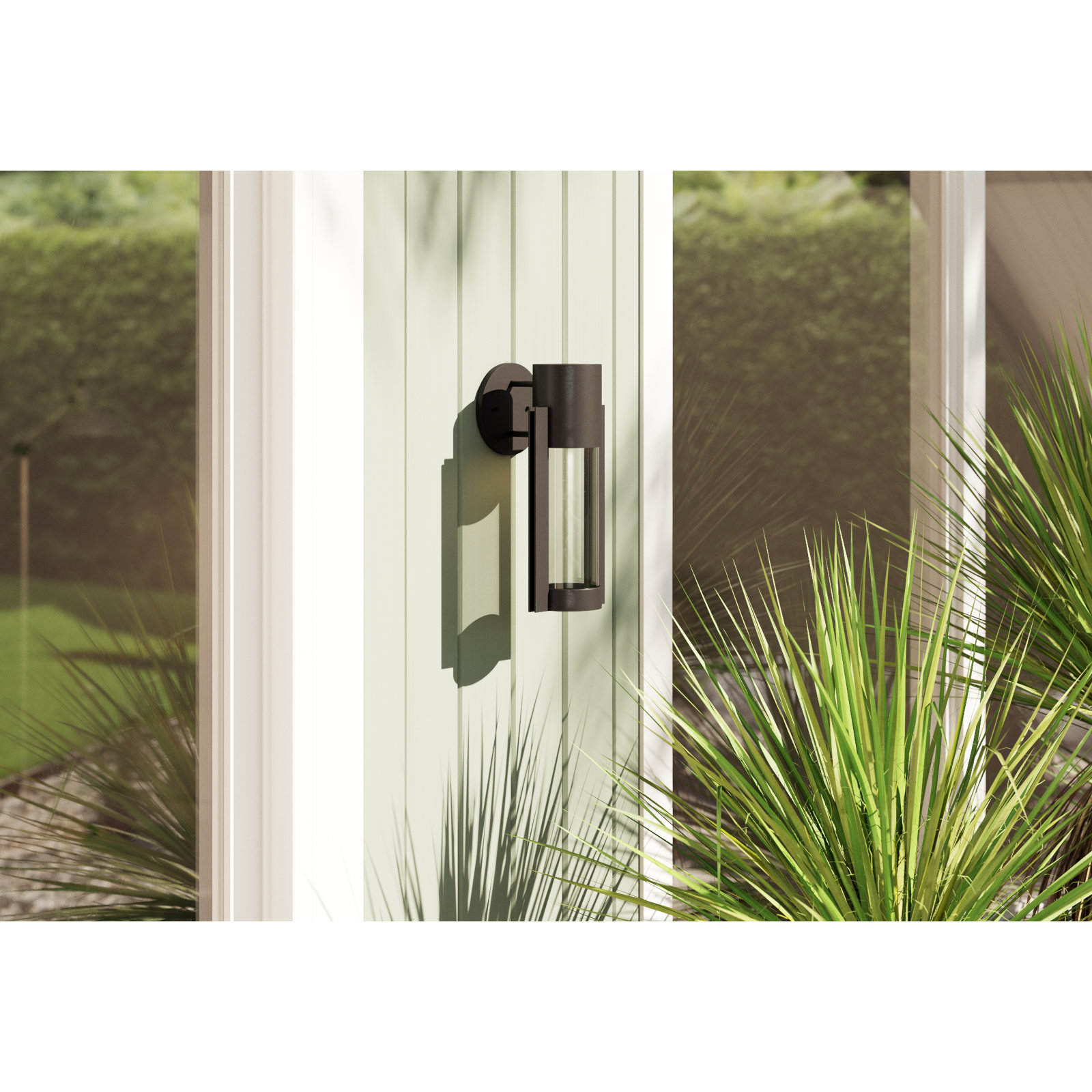 Eddy Integrated LED Outdoor Sconce, Black