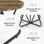 Metal Base Dining Table