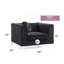 Fauteuil incliné noir élégant Sleek