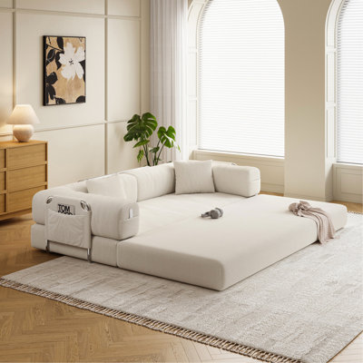 Canapé modulaire modulaire, canapé convertible Pudding Block, canapé-lit autoportant à accoudoirs, canapé à compression pour le salon et la chambre à coucher