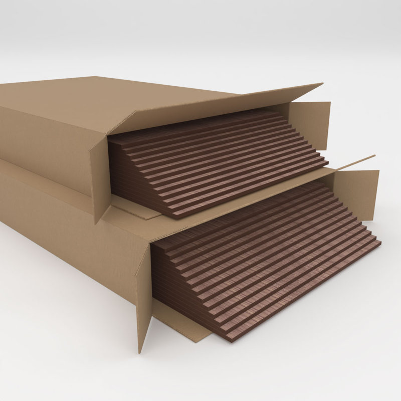 Planches en bois, Noyer, H 15,75 po x l 15,75 po x P 0,25 po
