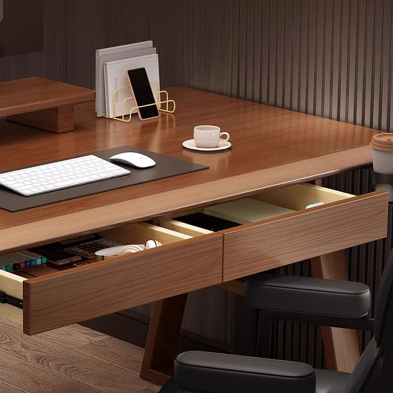 Bureau d'ordinateur à hauteur réglable en bois massif Smart Electric, H 24,41 po x l 55,12 po x P 27,56 po