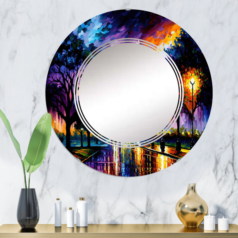 Miroir mural Raeyana, 32 po x 32 po