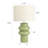 Stoneware Table Lamp with Linen Shade-53327652-53327653