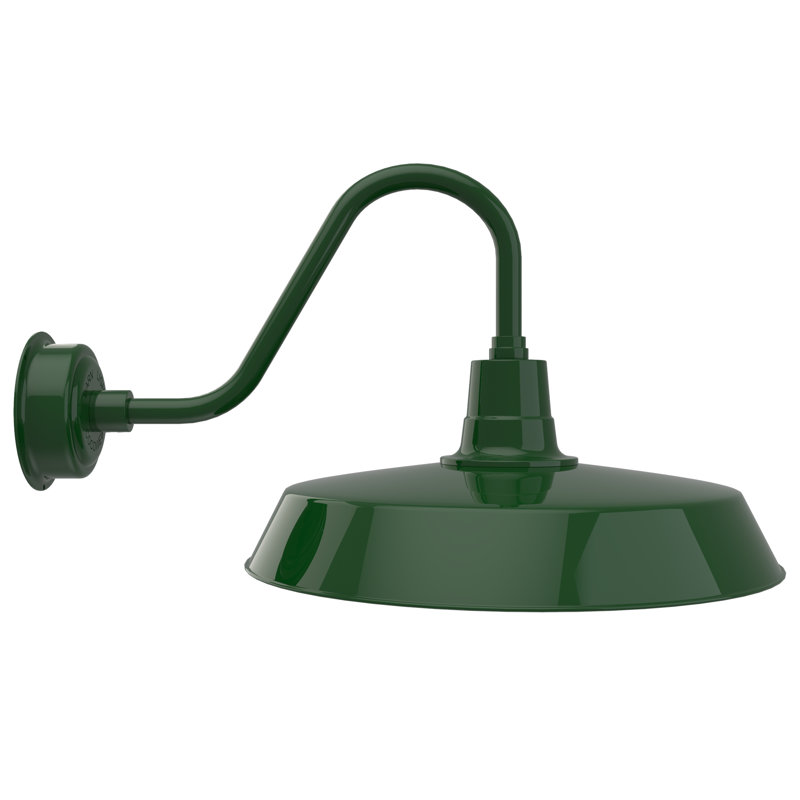 Luminaire de grange d’extérieur oldage, Vert Tage, H 15,75 po x l 22 po x P 30 po