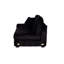 Style transitionnel, velours côtelé noir, chaise, porte-gobelet, fourrure moderne de style maison de campagne, style décontracté