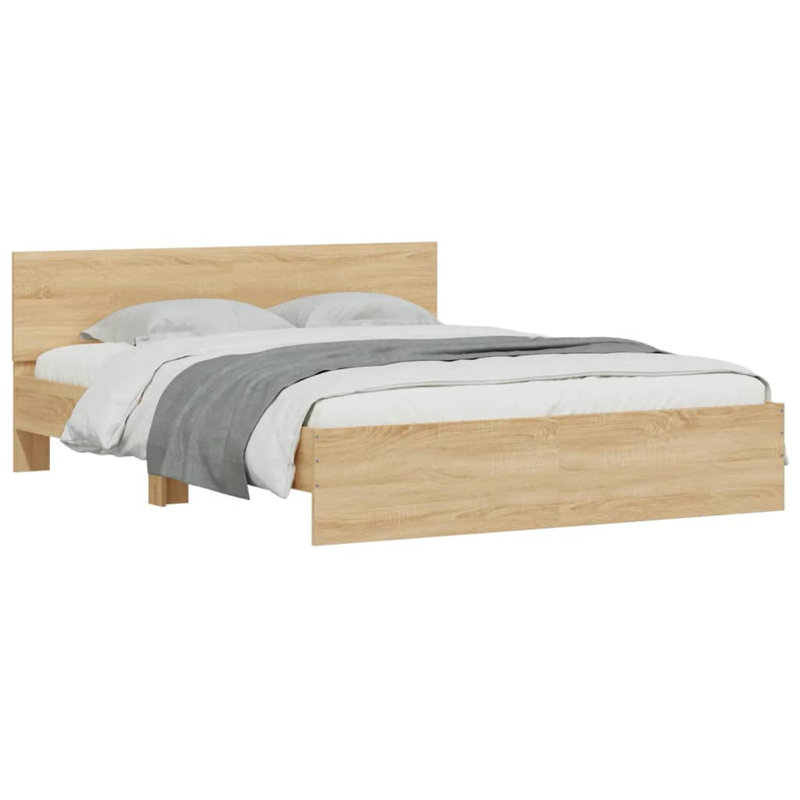 Nobue Bed, Sonoma Oak, King ( 150 x 200 cm)