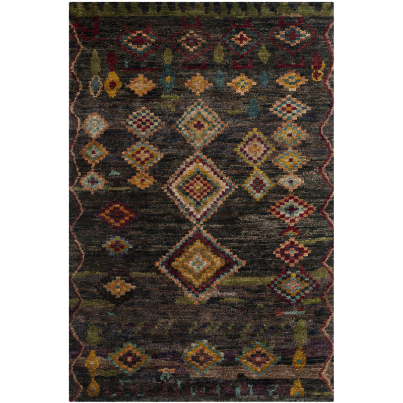 Mulli Southwestern Wool Hand Woven Area Rug, Rectangle 122 x 183 cm